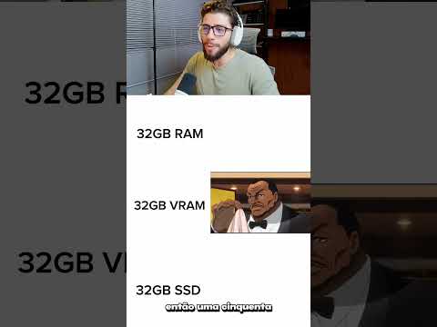 Tamanho das memorias, RAM VRAM e SSD thumbnail