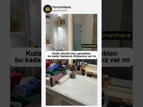 Komik Instagram Yorumları | Ne kadar makyaj malzemesi lazım... #komedi #komik #mizah #youtubeshorts thumbnail