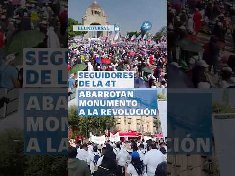 Acuden al llamado de la Presidenta: miles de personas asisten a su “rendición de cuentas” #shorts thumbnail