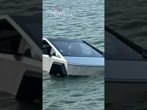 Driver abandons Cybertruck in a lake after trying to use ‘Wade Mode’ feature thumbnail