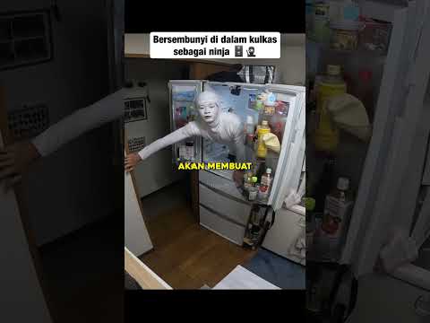 Bersembunyi di dalam kulkas sebagai ninja ?️?#prank  #ninja  #kulkas thumbnail