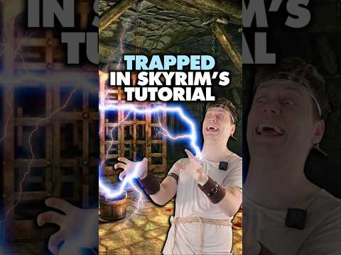 TRAPPED in SKYRIM'S TUTORIAL #skyrim #gaming thumbnail