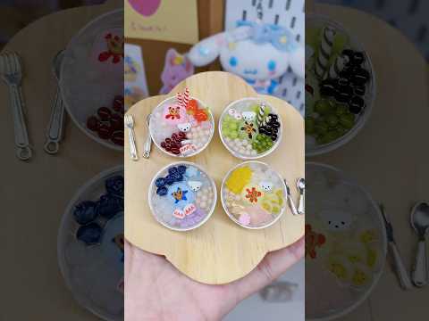 🍓🍧✨迷你粘土水果冰砂🍓🍧✨｜Miniature Clay Dessert DIY｜可愛手作 食玩 #手工 #DIY #食玩 #迷你手作 #治癒 thumbnail