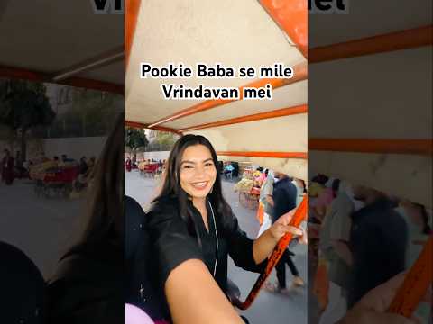 Vrindavan me Pookie Baba mile ? #crafteraditi #vrindavan #shorts #travel #vlog @CrafterAditi thumbnail