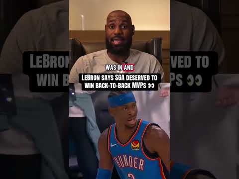 LeBron showing love to SGA ? (via Mind the GameX, Wondery Podcasts/X) thumbnail