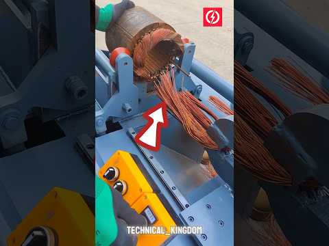 Big Motor Copper Recycling Machine Copper Winding Puller | How To Remove Copper #shorts thumbnail
