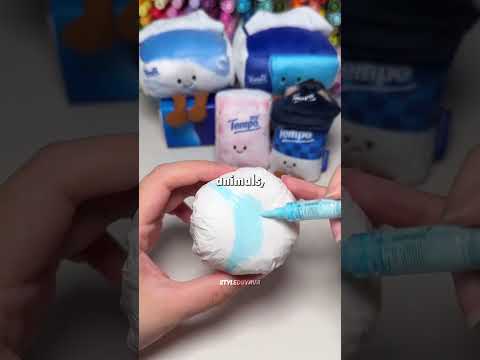 ✨ DIY Squishy Using ONLY Tissue Paper! 😍 thumbnail