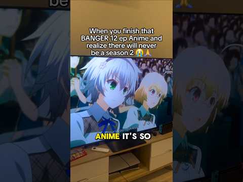 when you finish a BANGER but no season 2 😭🙏 #anime thumbnail