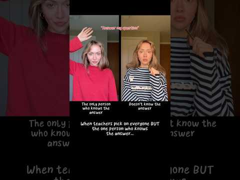#pov When teachers pick on everyone BUT the one student who knows the answer… thumbnail