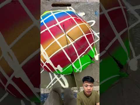 Potong cake rainbow⁉️ thumbnail