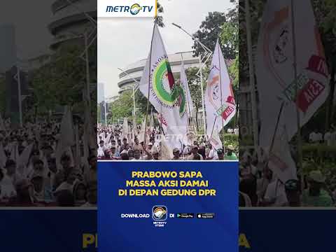 Presiden Prabowo Sapa Massa Aksi Damai Depan Gedung DPR #shorts thumbnail