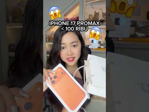 UNBOXING IPHONE 17 PROMAX 100 RIBU??? | Klara Tania #shorts thumbnail