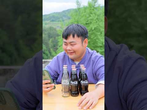 Where did the Coke bottle go？ #funny #comedy thumbnail