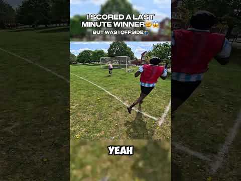 WAS I OFFSIDE??‍♂️ #povfootball #football #soccer #goprofootball #funnyfootball #offside #goals thumbnail