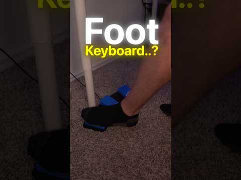 What is a Foot Keyboard…? #gaming #pcgamer #pcgaming #gamingkeyboard #keyboardgaming #gamingsetup thumbnail