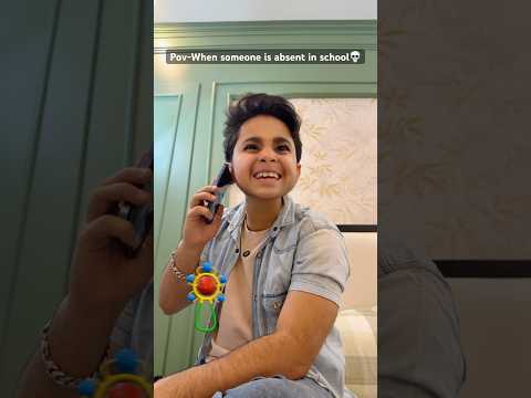 Last one is EPIC??|| When someone is absent in school #chetanmonga #comedy #shorts thumbnail