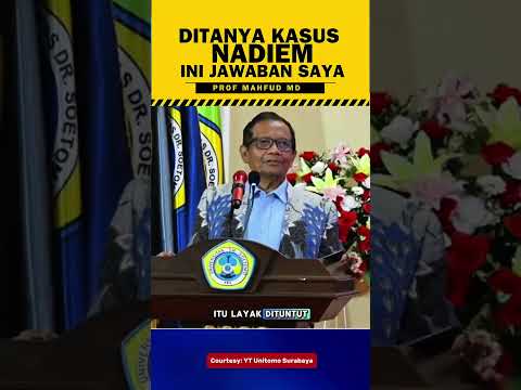 Mahfud MD Ditanya Soal Kasus Nadiem, Jawabannya Malah Bikin Heboh! #hukumindonesia #beritaterkini thumbnail