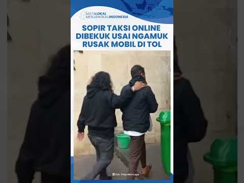 Viral Taksi Online Ngamuk di Tol Bogor Gegara Tak Diberi Jalan, Berakhir Ditangkap Polisi thumbnail