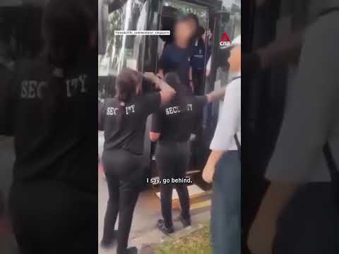 Hong Kong principal gets into heated argument with security guards in Singapore thumbnail