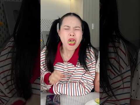 SOUR LEMONS ARE THE MOST TERRIFYING FOOD 🥸 #funny #shorts thumbnail
