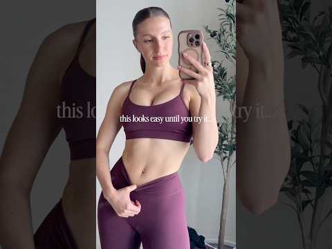 this core workout looks easy, but it’s not! thumbnail
