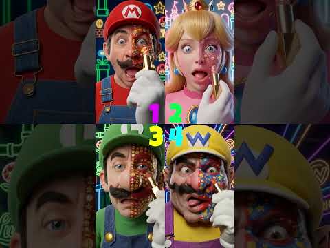 Mario, Princess Peach, Luigi, Wario Lipstick! #lipstick #makeup #Mario thumbnail