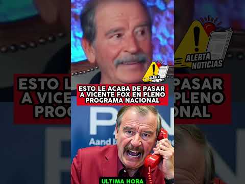 ESTO LE ACABA DE PASAR A VICENTE FOX EN PLENO PROGRAMA NACIONAL thumbnail