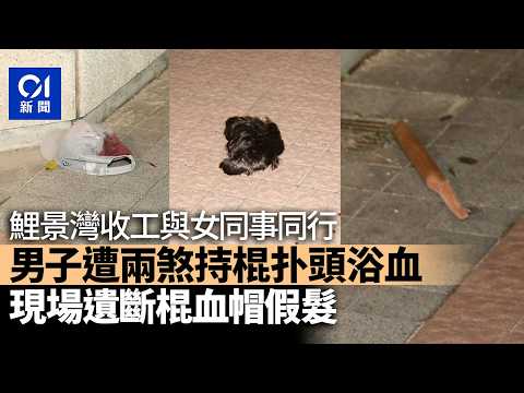 【01秒看新聞】西灣河2男持棍扑頭逃走 男傷者送院 現場遺下斷棍和染血鴨舌帽｜01新聞｜西灣河｜斷棍｜鴨舌帽｜假髮｜傷人 thumbnail