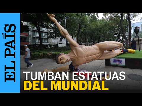 MAESTROS de la CNTE derriban estatuas monumentales del MUNDIAL | EL PAÍS thumbnail