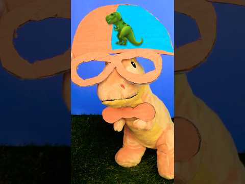 Can Cardboard turn a T-REX into Blippi 🦖🔵🟠?! DIY Makeover! thumbnail