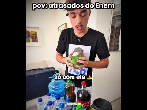 ele trocou o Enem pela comida kkkkk l #humor #engraçado #enem #shorts thumbnail