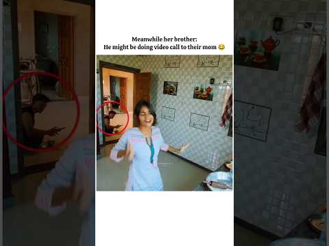 her brother stole the attention 😂 #shortsfeed #shorts #viralvideo thumbnail