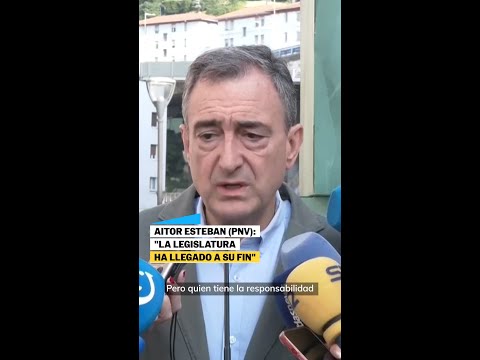 Aitor ESTEBAN (PNV): "La LEGISLATURA ha llegado a su fin" #shorts thumbnail