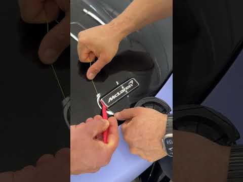McLaren GT Hood Emblem Removal Made Easy 🚗🛠️✨ thumbnail