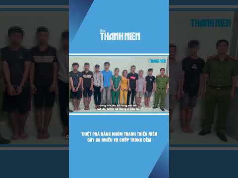 Triệt phá băng nhóm thanh thiếu niên gây ra nhiều vụ cướp trong đêm #shorts thumbnail