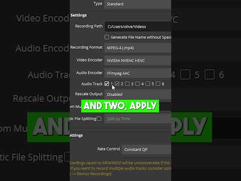 How to separate microphone and desktop audio tracks in OBS Studio recordings thumbnail