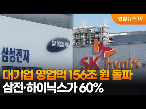 대기업 영업익 156조 원 돌파…삼전·하이닉스가 60% / 연합뉴스TV (YonhapnewsTV) thumbnail