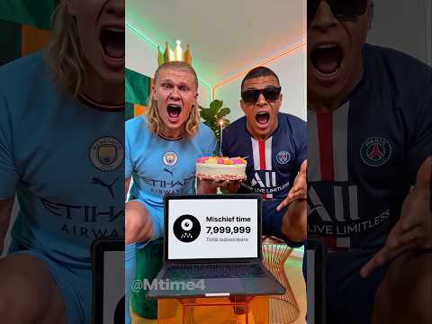 Haaland and Mbappé Had One Simple Mission 😂 #football #haaland #parody thumbnail