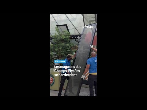 PSG-Arsenal : les Champs-Elysées se barricadent avant la finale thumbnail