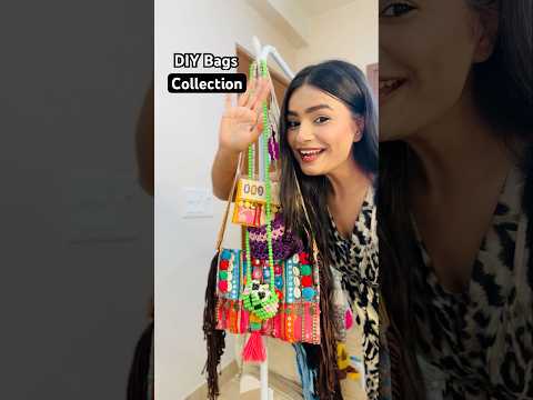 My DIY Bags Collection ? #crafteraditi #collection #shorts #unboxing #diybag @CrafterAditi thumbnail