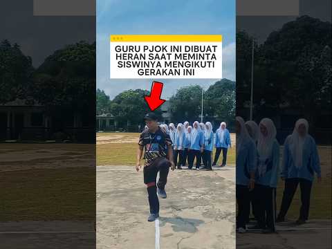 guru pjok ini dibuat heran saat meminta siswinya mengikuti gerakan ini ❗ #sekolah #videoviral thumbnail