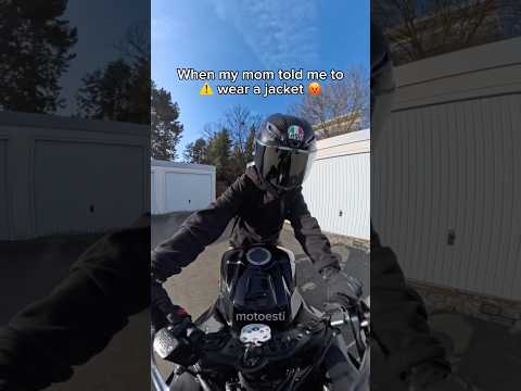 What is „cold“? I‘m ELSA 🧊💀 #fyp #explore #viral #motorcycle #biker thumbnail
