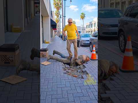 The Quick Thinking Hero Protected A Blind Pedestrian Today #shorts #kindness thumbnail
