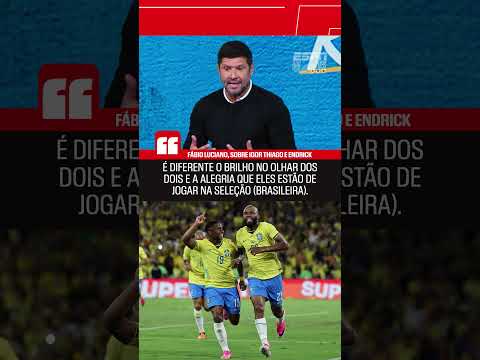 FÁBIO LUCIANO SOBRE ENDRICK E IGOR THIAGO: 'É DIFERENTE O BRILHO NO OLHAR' #shorts thumbnail