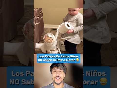 Los Padres De Estos Niños No Saben Si Reír O Llorar Parte 49 #shortvideo thumbnail