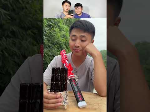 Songsong swapped the real chocolate! #funny #comedy thumbnail