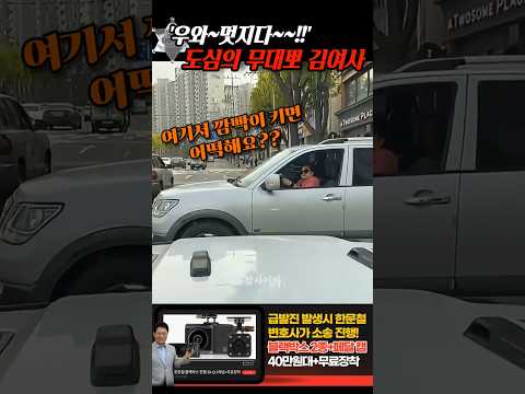 '우와~멋찌다~!!' 도심대로를 가로지르던 무대뽀 김여사는 결국.. thumbnail