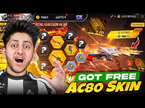 Got Free Ac80 Legendary Skin ? 😍 Free Fire 1 Vs 2 Gameplay With New Ac80 Skin - Free Fire thumbnail
