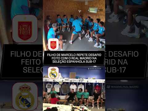 FILHO DO MARCELO REPETE DESAFIO LENDÁRIO QUE FEZ NO REAL MADRID EM 2018! 😅😅😅 thumbnail