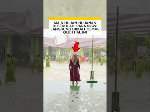main hujan hujanan di sekolah para siswi langsung dibuat cemas oleh hal ini ❗ #sekolah #videoviral thumbnail
